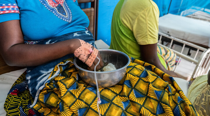 Patient in an African hospital